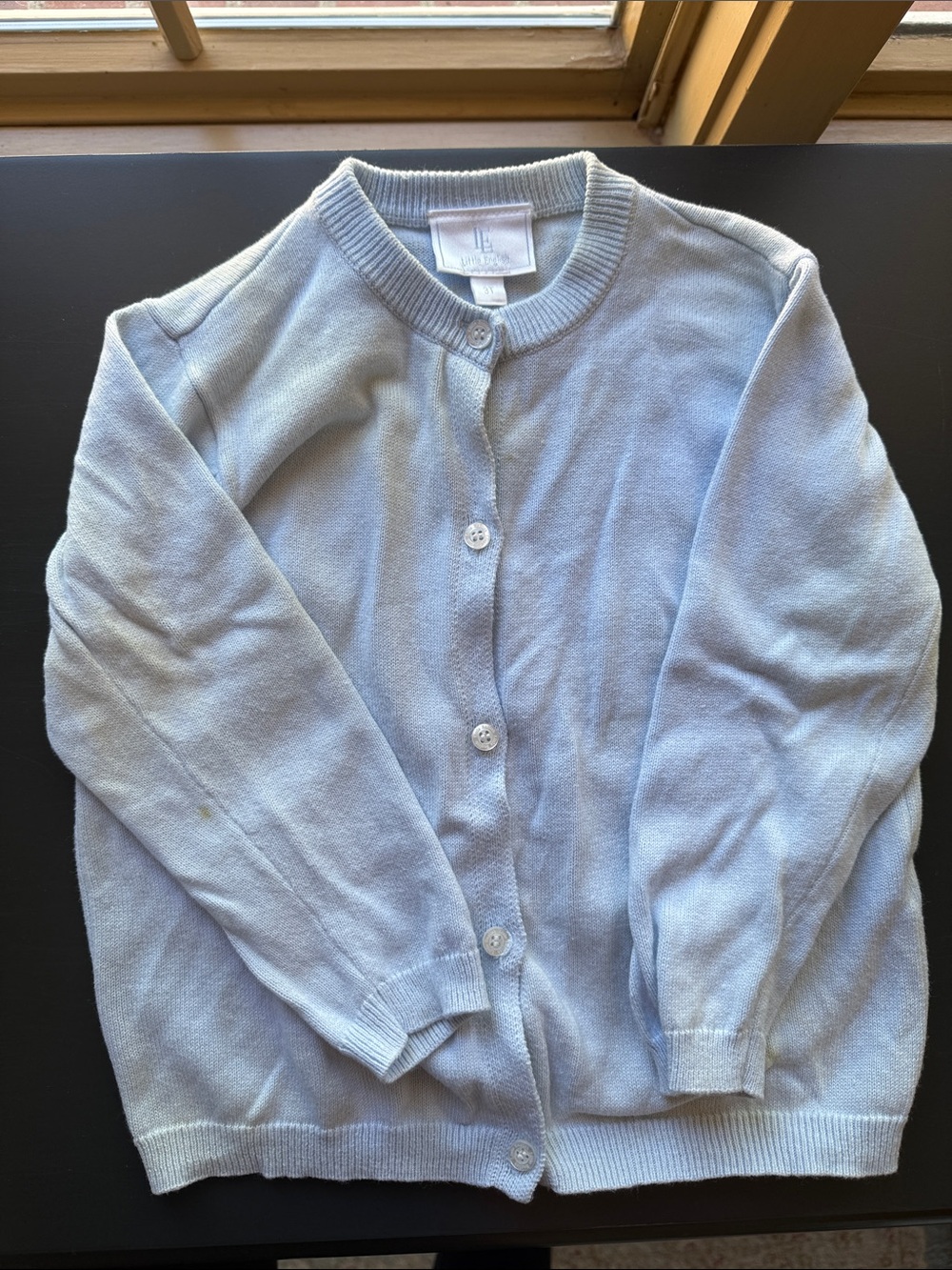 3T Little English Light Blue Button Front Cardigan